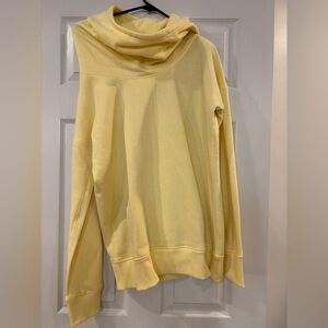 Zyia hooded cowl neck sweatshirt with thumbholes